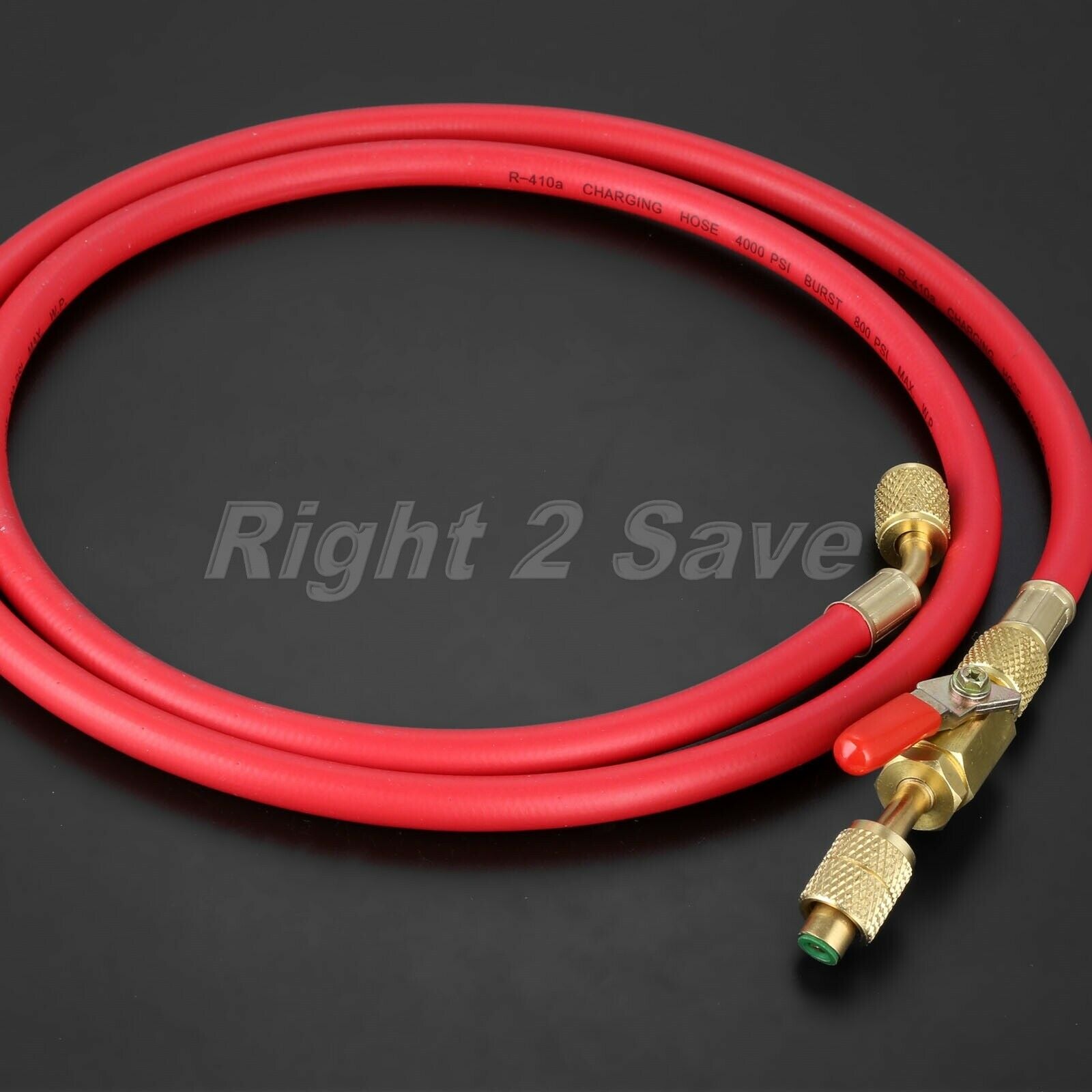 AC Charging 60" Hose Set ball valve Refrigerant R134A for Air Condition