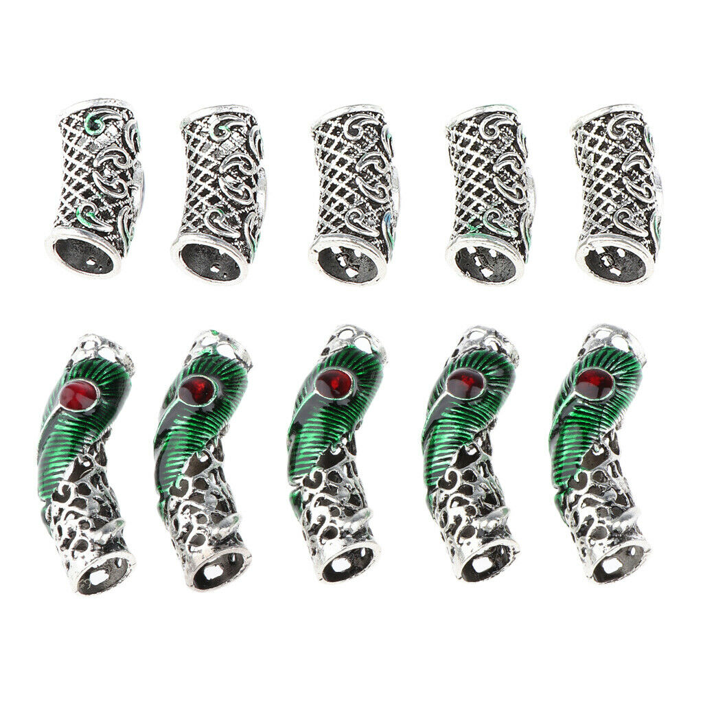 10 Package Viking Beads Hair Beards Decors Bracelet Pendants Jewelry Diy
