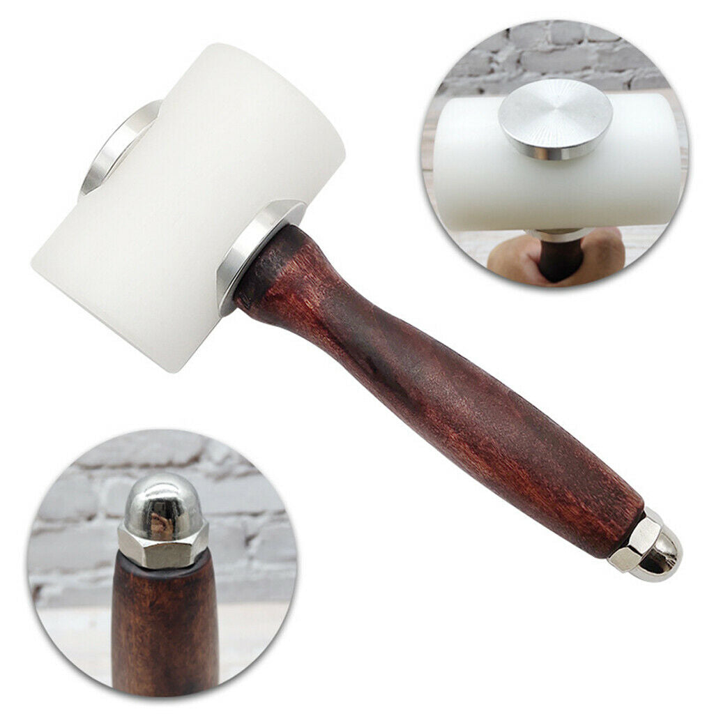 1pc 50mm Nylon Hammer   Durable DIY Stamping Sew Leather Tools 328g