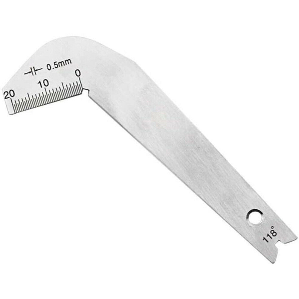 118 Degree Twist Drill Bits Angle Gage Grinding Center Gauge Sharpening Tool LIN
