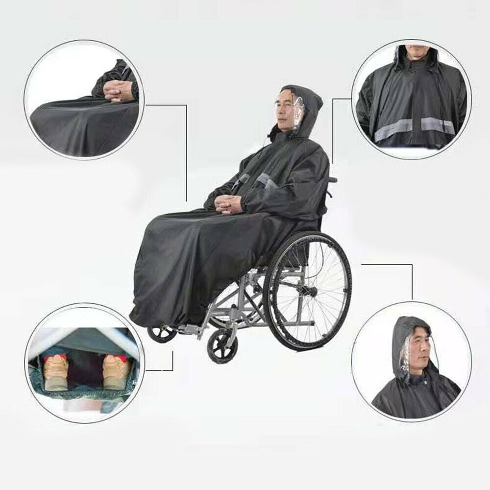 Multi-Use Waterproof Poncho Wheelchairs Cloak-Rain Cape Raincoat