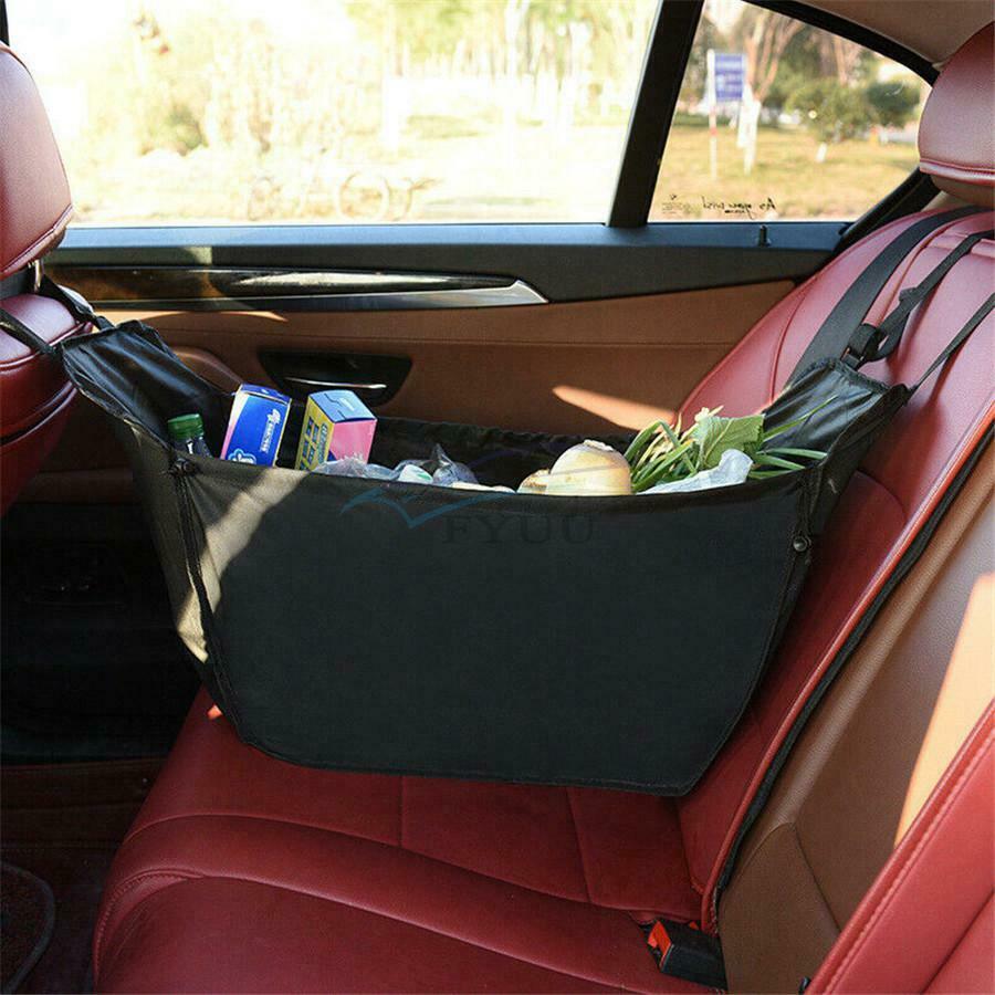 1PCS Large Capacity Oxford Cloth Car Seat Back Bag Sundries Storage Bag Black