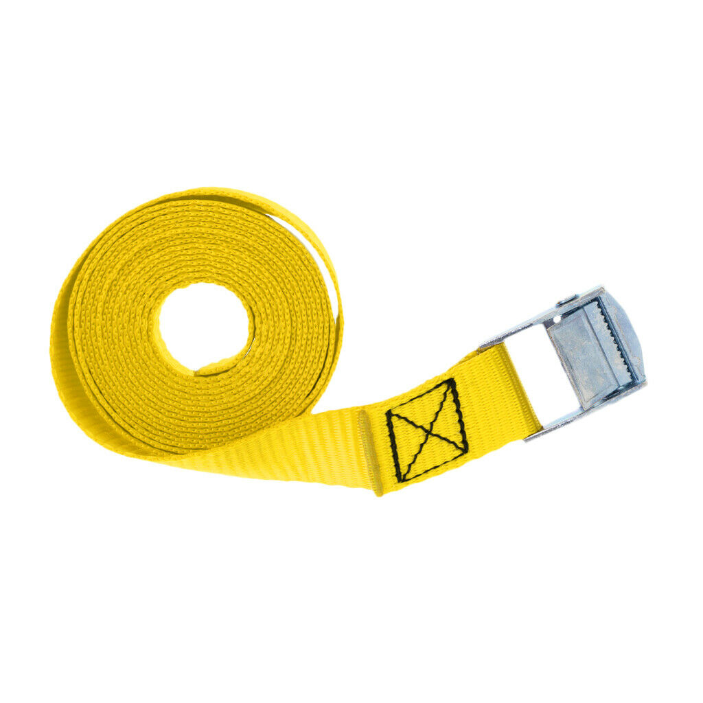 5 Pack 8ft Cam Buckle Lashing Straps Tie Down Strap Quick Release for Cargo