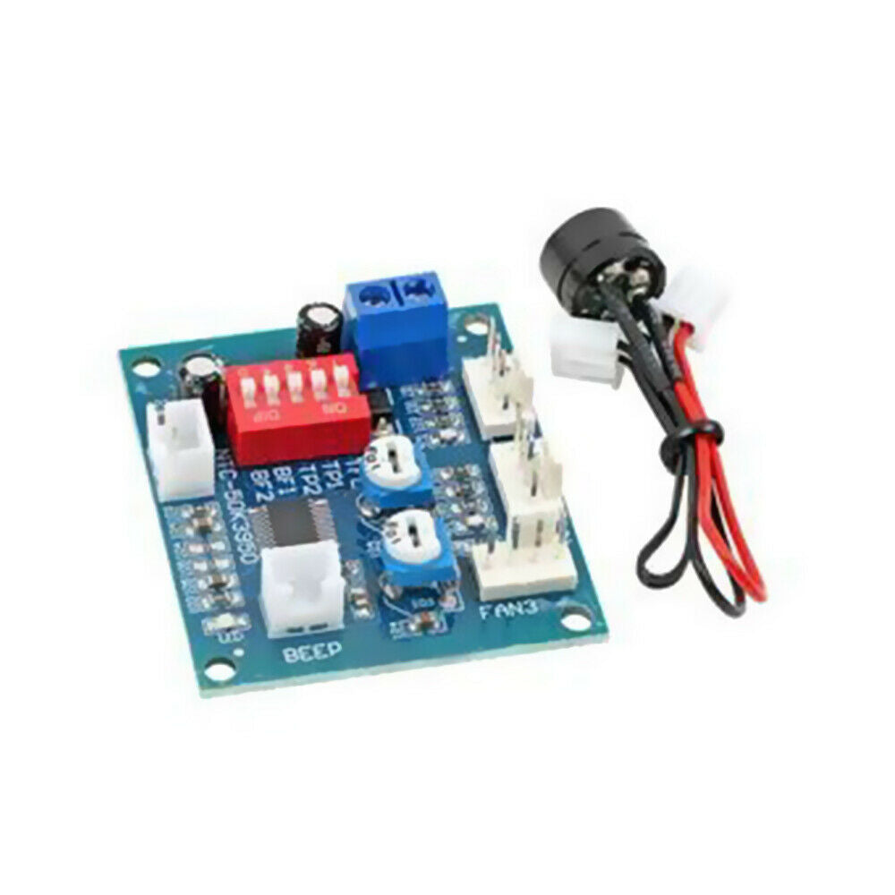 12V Regulator PWM Fan Temperature Control Module High-Temp Alarm Speed Control