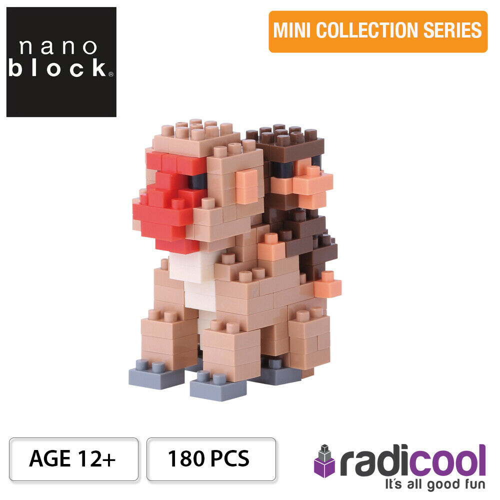 NBC162 nanoblock Mother And Baby Monkey [Mini Series] 180pcs Age 12+