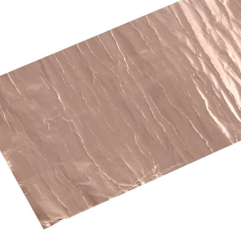 Copper Foil Tape Shielding Sheet 200 x 1000mm Double-sided Conductive Roll E7FF6