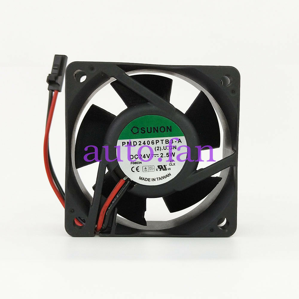 For SUNON PMD2406PTB3-A Double ball Cooling fan DC24V 2.5W 0.1A 60x60x25mm 2pin