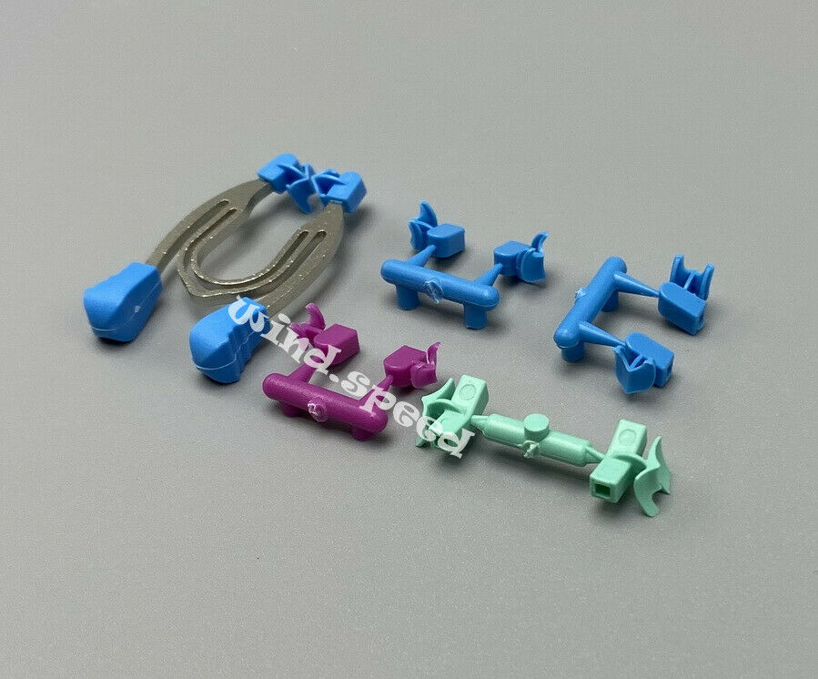 10sets Dental Sectional Contoured Matrices Clamps Wedges Matrix Band Ring Clip