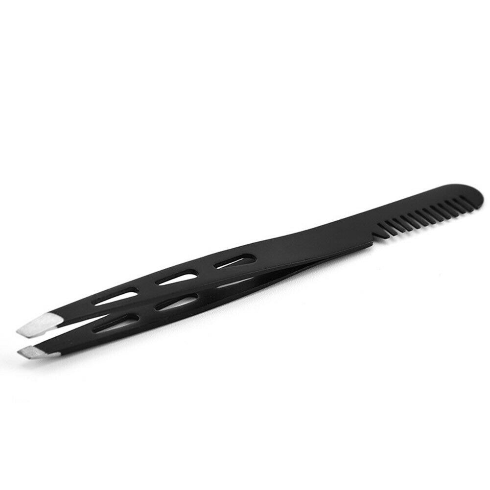 Eyebrow Tweezer Hair Beauty Slanted Puller Stainless Steel Eyebrow Clips @