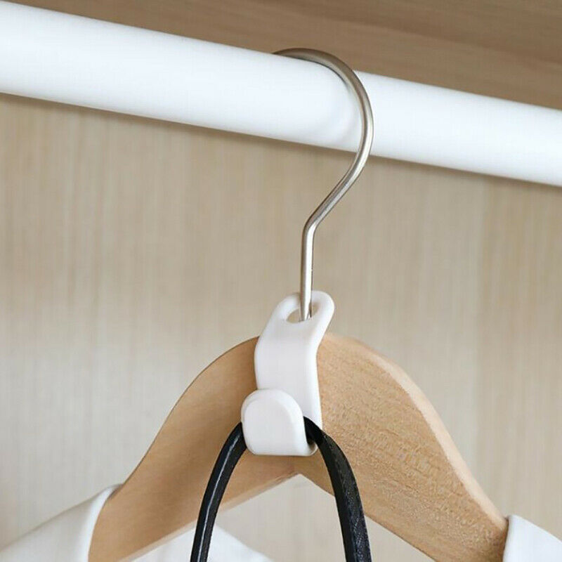 Multi-function Wardrobe Space-saving Stack Hanger Hook Coat Hook Plastic .l8