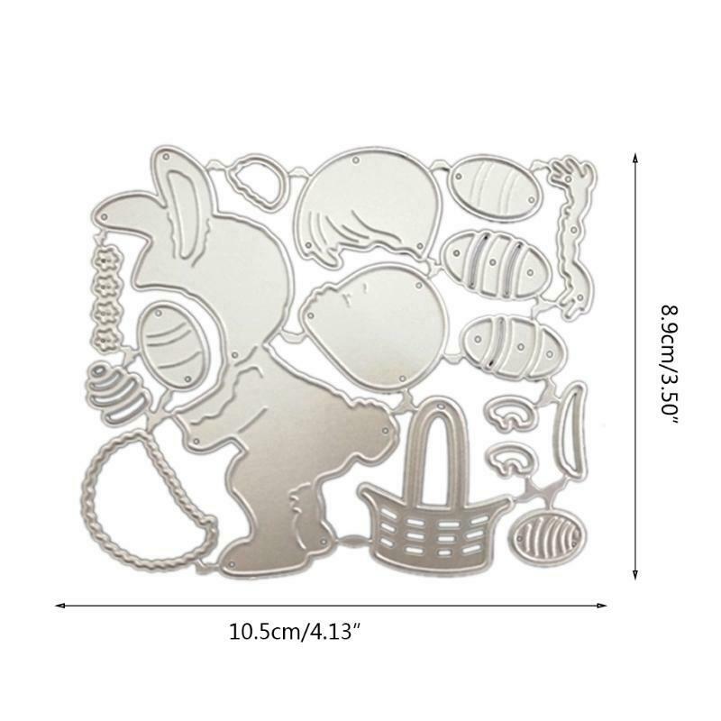 Bunny Basket Metal Cutting Dies Stencil DIY Scrapbooking Album Paper Card Mold