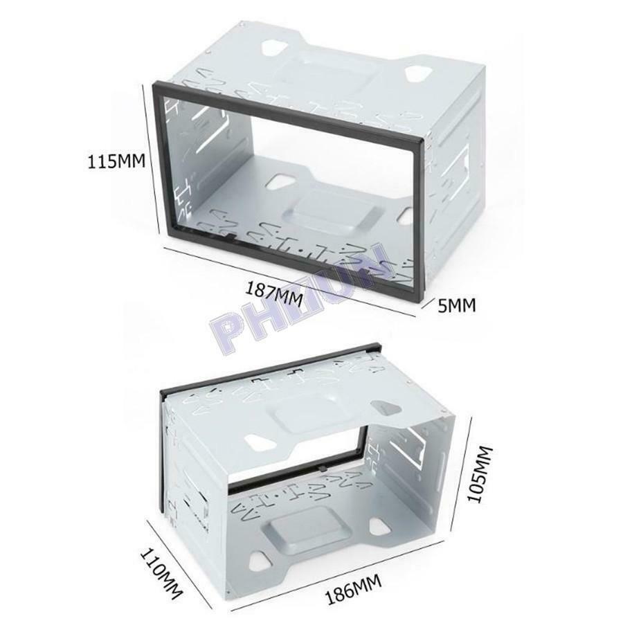 2 DIN Car Stereo Radio Frame Fascia Dash Panel Install Mounting Kit Universal