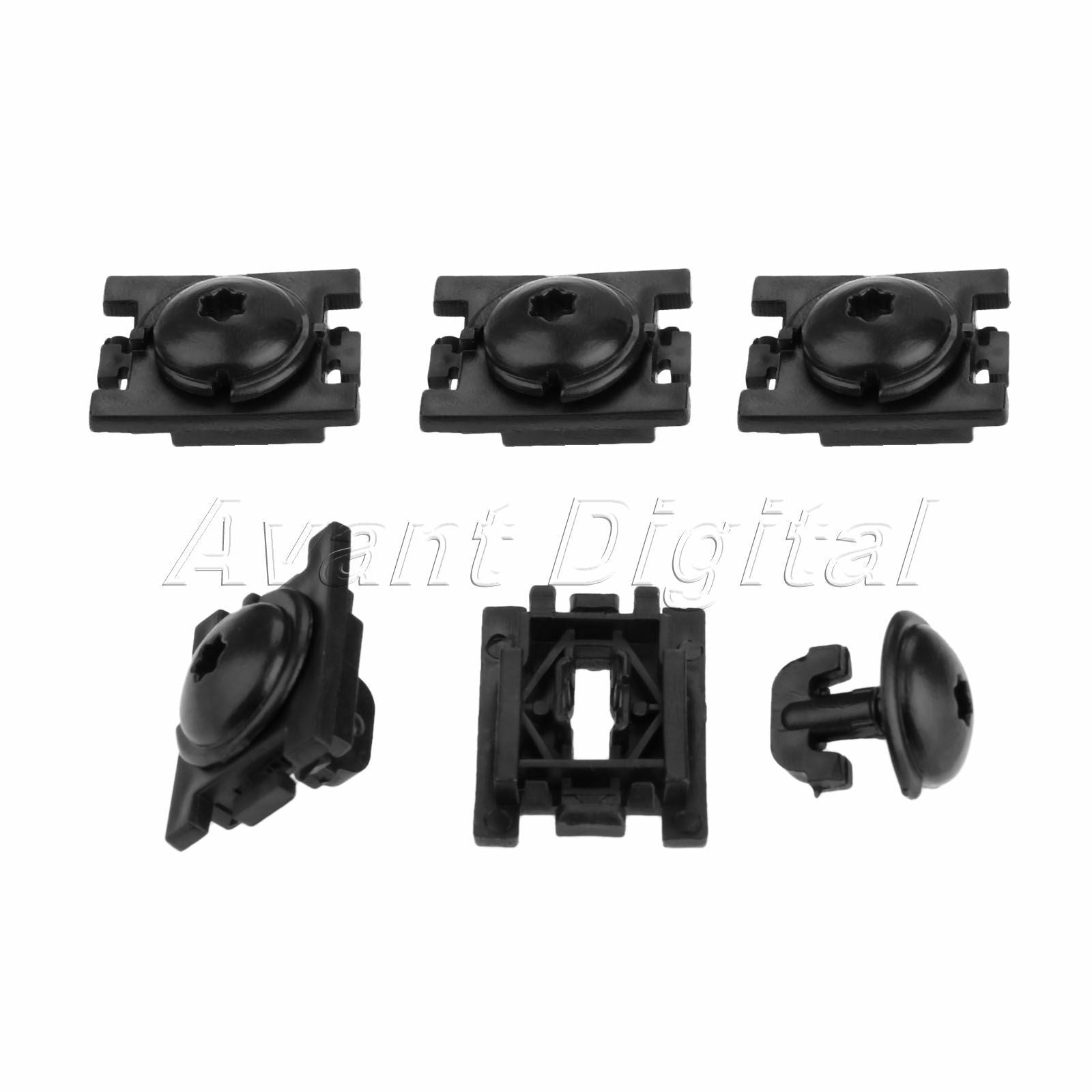 20PC Auto Mudguard Lining Nylon Fasteners Car Fender Fixing Clips Clamps Set