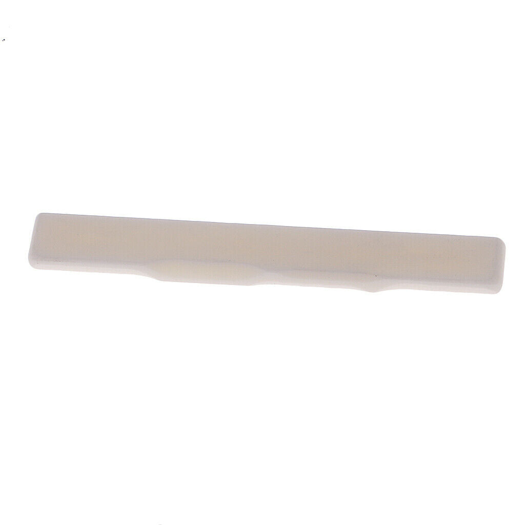 1 Set Guitar Slotted Saddle Nut Carved Bone for Ukulele Uku Replacement Parts