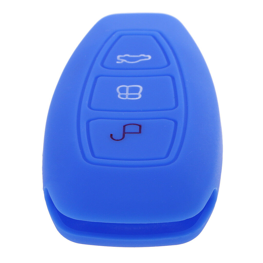 2pcs Black Blue Car Remote Key Fob Case Protector for Ford Focus Mondeo