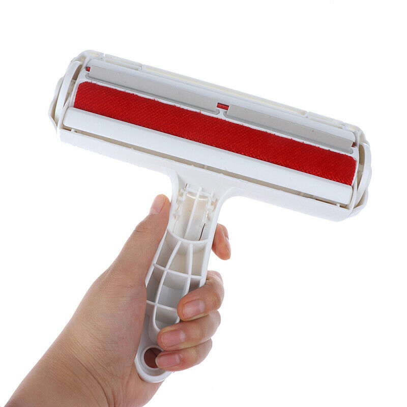 Self-cleaning Pet hair remover Handheld Tool 2-Way Roller Dog Cat Removing Gy