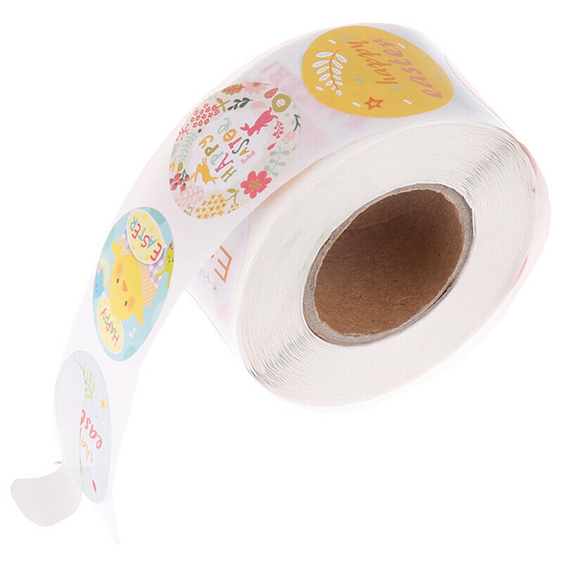 500pcs Round Handmade Stickers for Easter wedding party decoration Sticke.l8