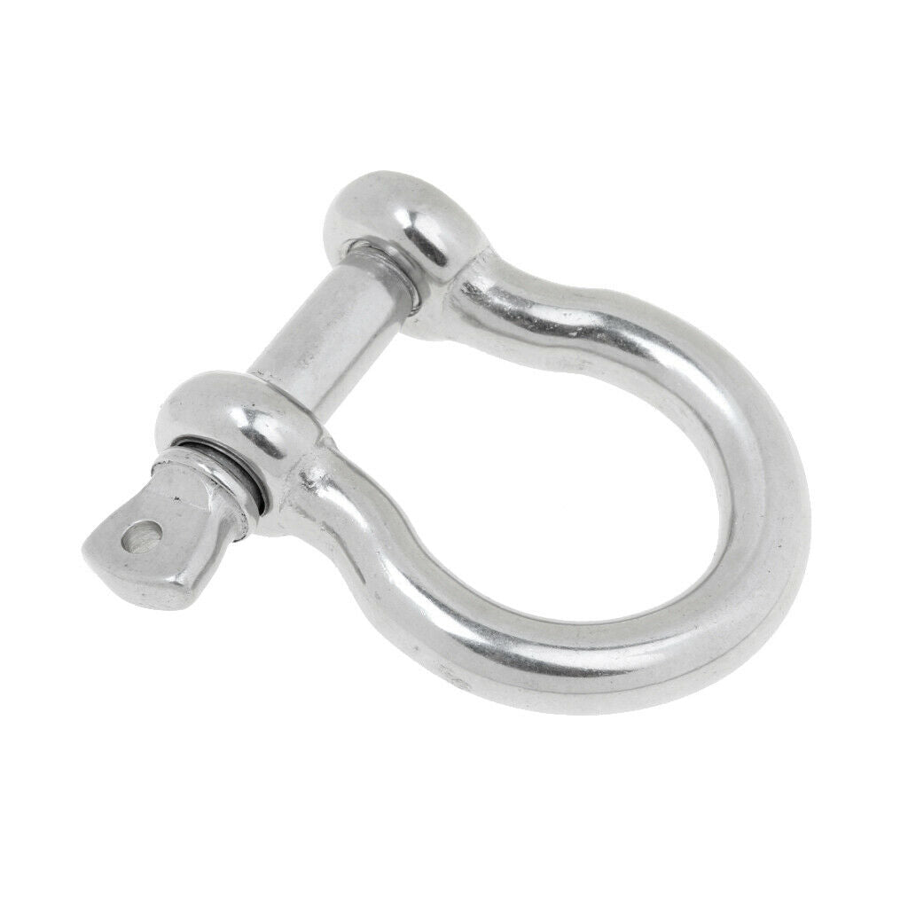 2 Pieces Boat Chain Rigging Bow Shackle Captive Pin 304 Stainless Steel 10mm