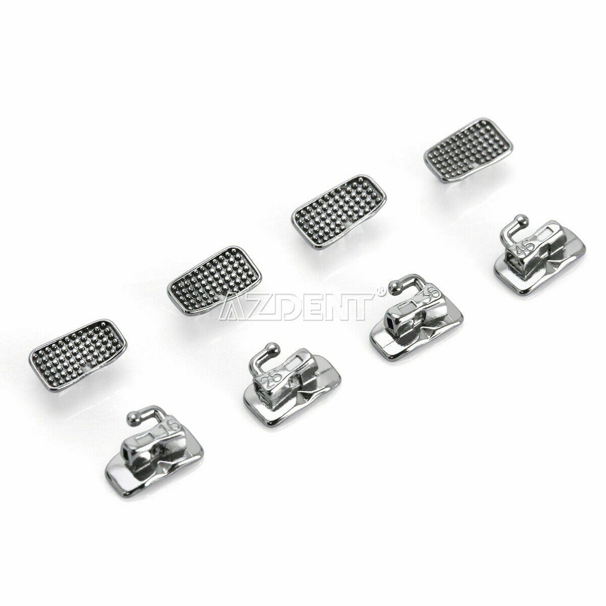 50Sets AZDENT Orthodontic Dental Sgl Buccal Tube 1st Molar Roth.022 Non-Conv