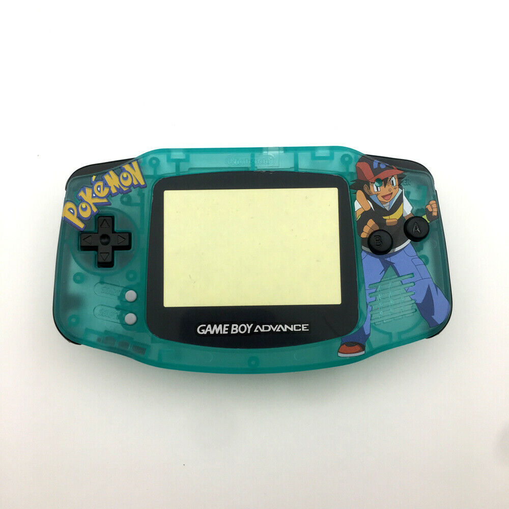 Night Light Clear Green Pokemen GBA Shell Housing Case cover For GameBoy Advance