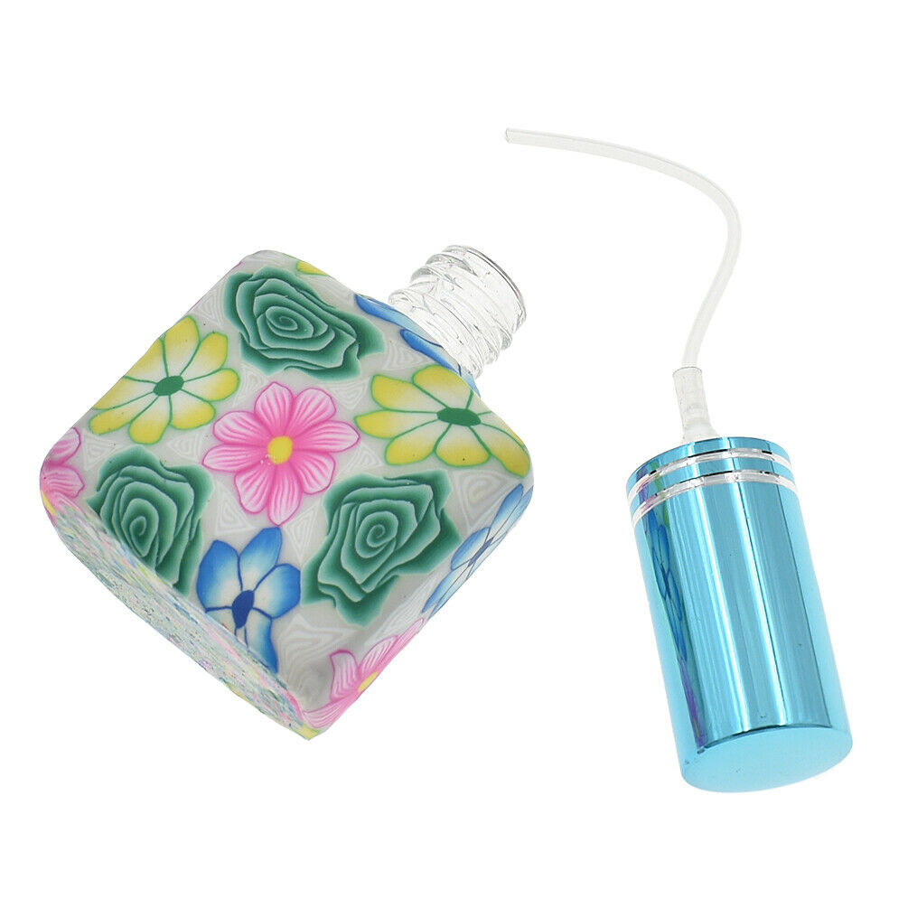 Portable Empty Glass Perfume Bottle Polymer Clay Spray Bottle Random 15ml 1pc