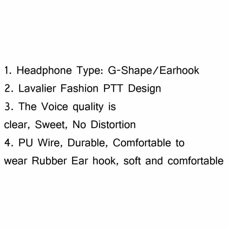 5x Earpiece Headset Two Way PTT For YEASU VX6R VX7R VX170 VX177 Talkie Radio A2