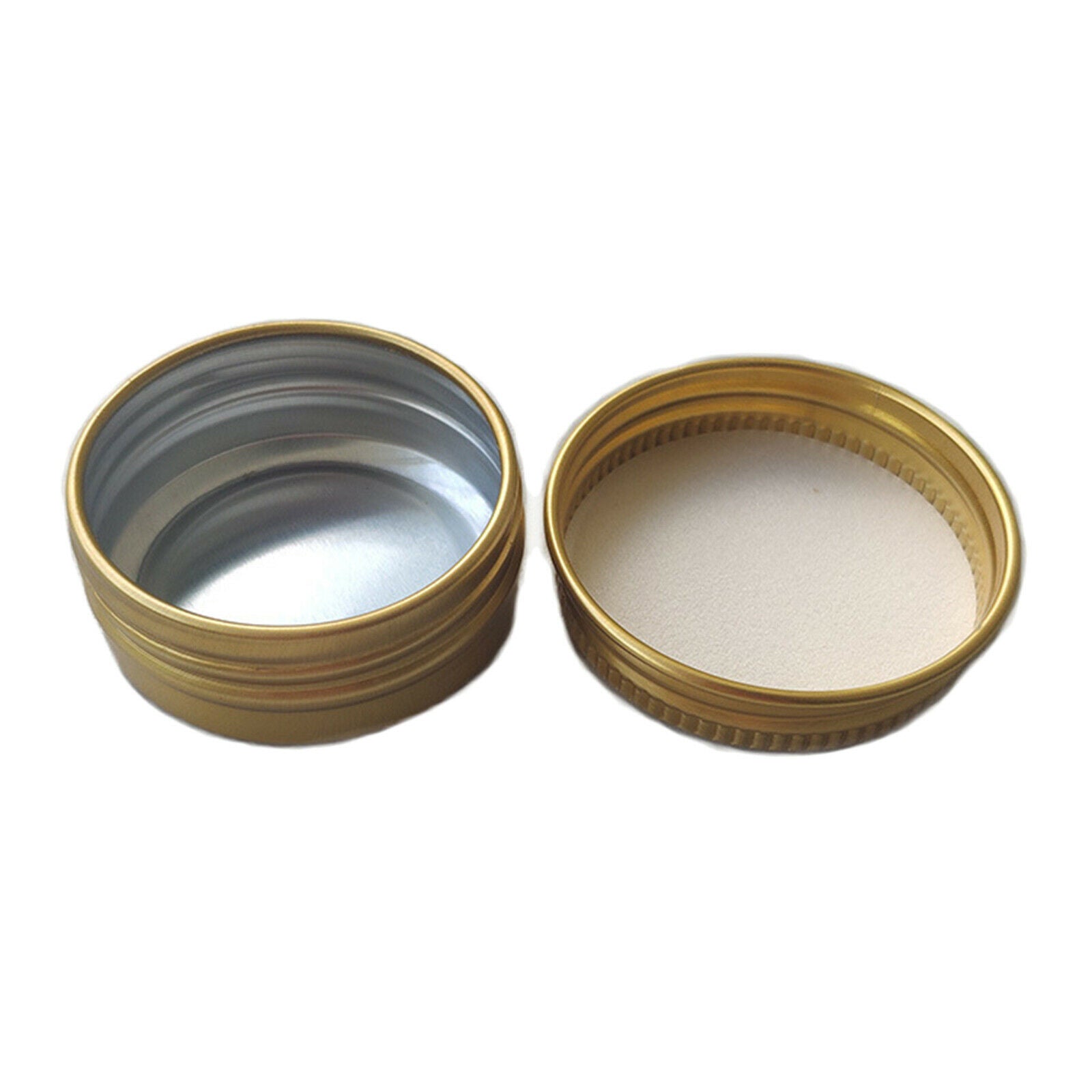 24-Pack 15ml Empty Tin Cans Screw Lid Round Aluminum Metal Cans Containers
