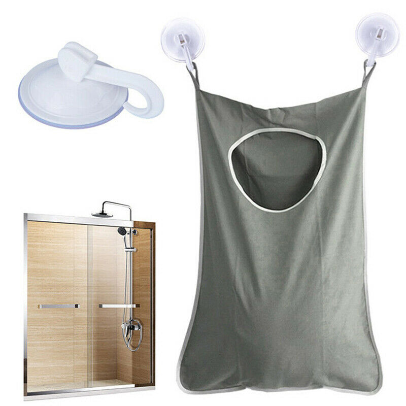 Hanging Laundry Bag Door Behind Washing Cloth Storage Basket Hamper Foldable HN