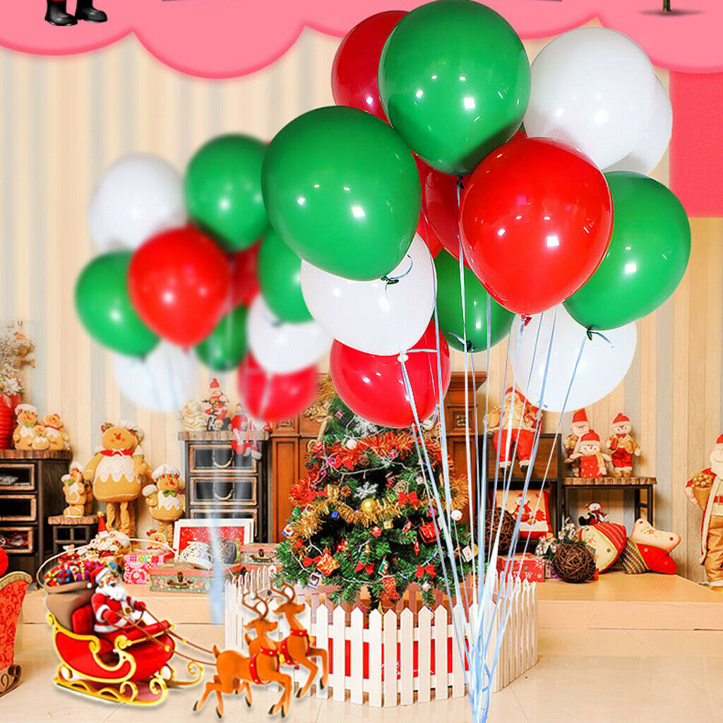 40 Pieces Halloween Balloon Party Decorations Photo Prop Red & Dark green