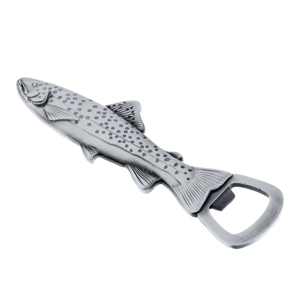 2 in 1 Bottle Opener in Fish Trout Shape Beer Opener Fridge Magnet,