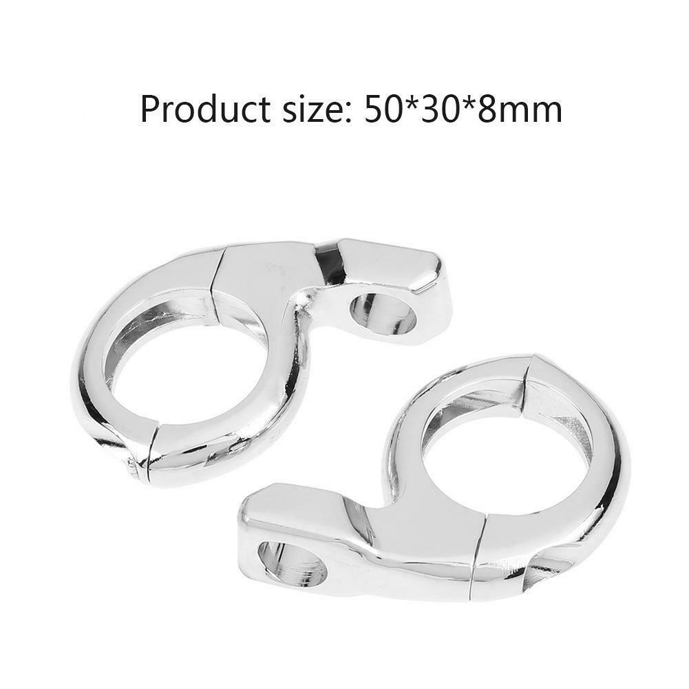 2pcs 10mm/8mm Handlebar Mirror Turn Signal Adapter Clamps for ATV Dirt Bike @