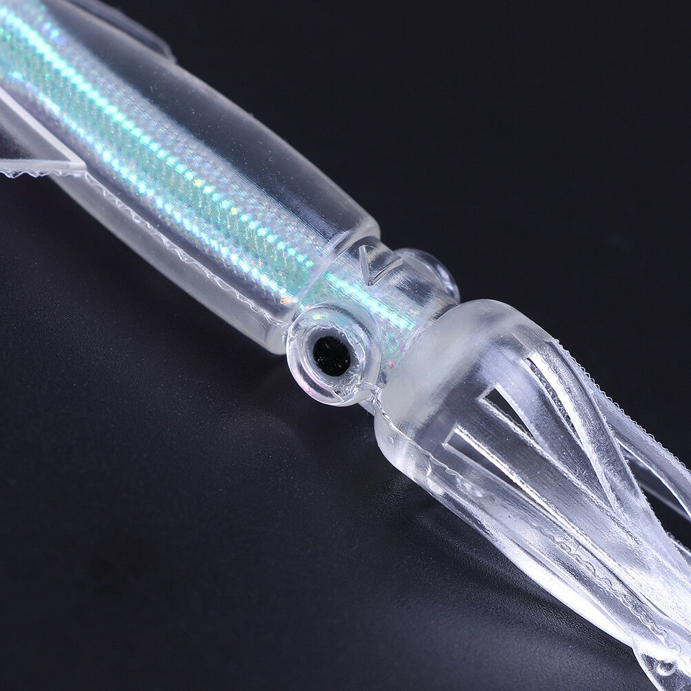 10cm 8g luminous squid jigs silicone sea fishing soft baits fishing tackl.l8