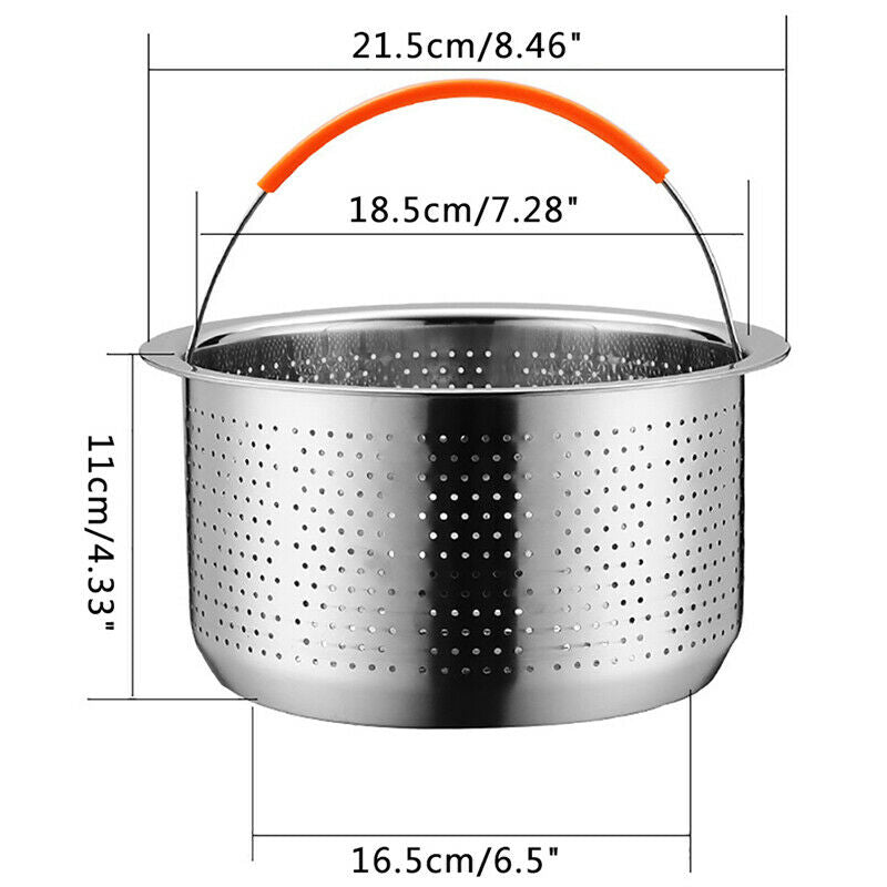 Rice Cooking Steam Basket Pressure Cooker Anti-scald Steamer Fruit CleaningA FT