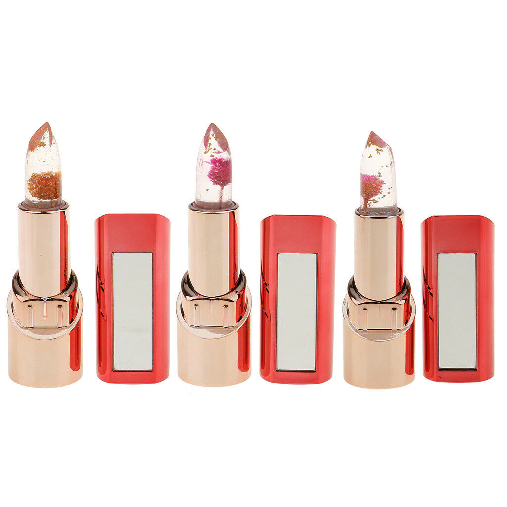 Clear Flower Inside Jelly Lip Stick Magic Color Temperature Change Lipstick