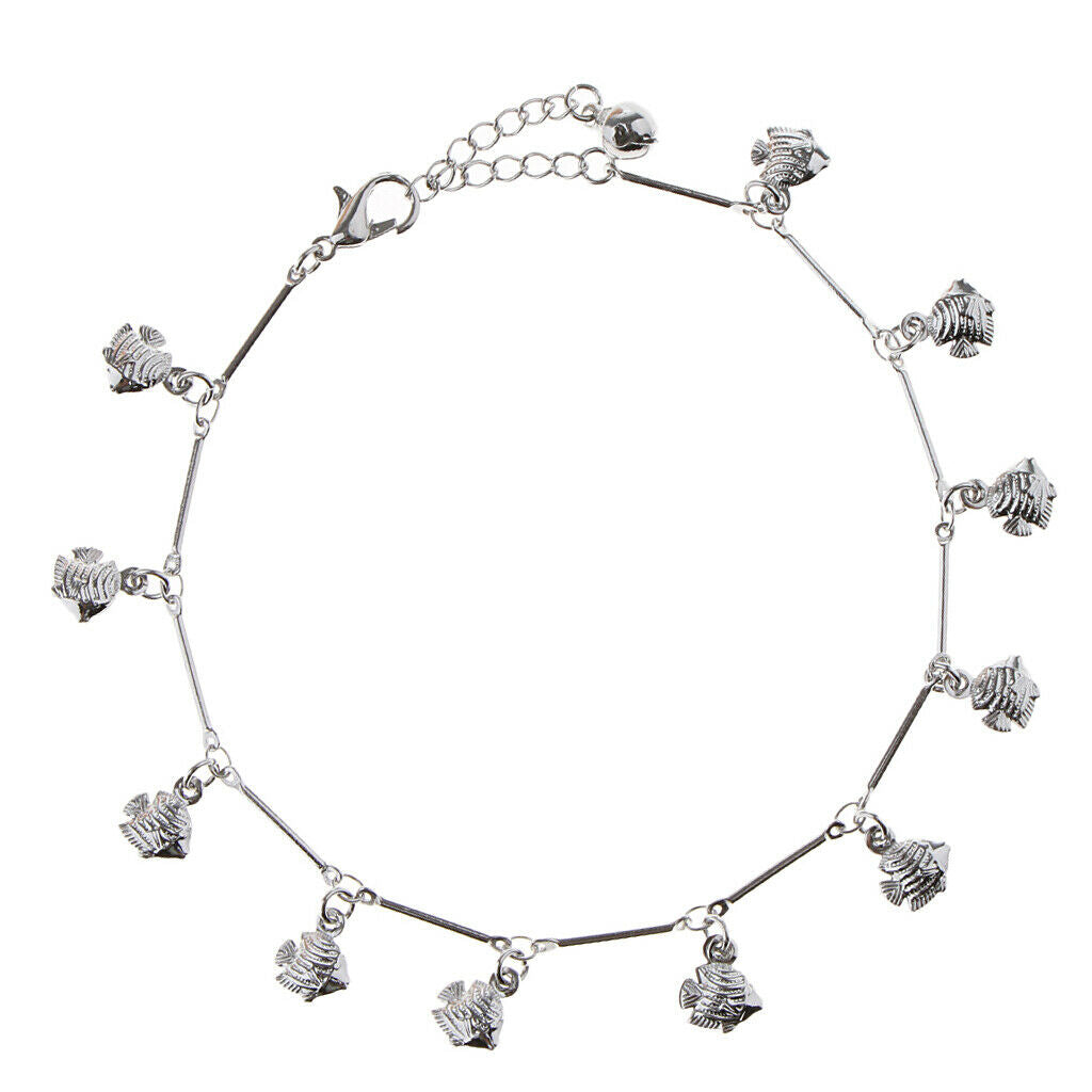 Trendy Jewelry Alloy Flatfish Foot Chain Anklets Ankle Bracelet Bell