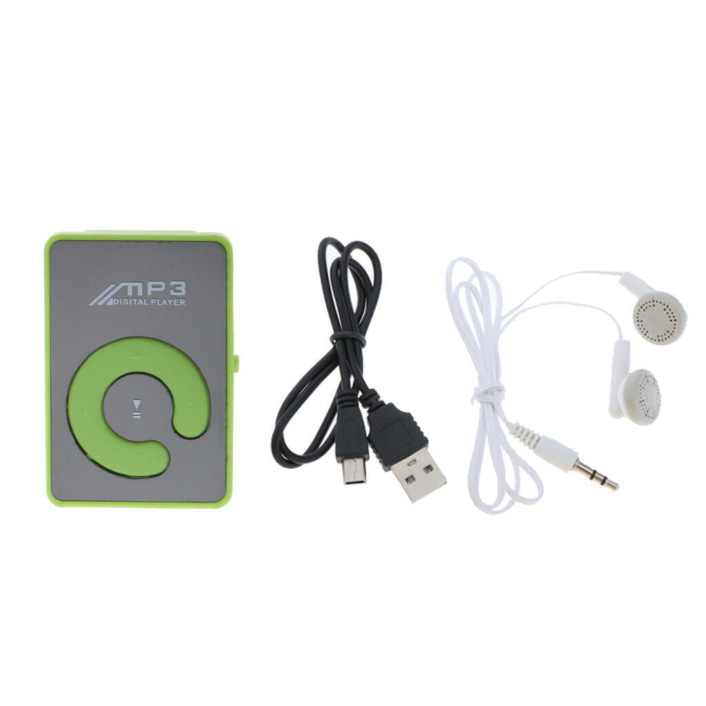 Fashion Mirror Clip MP3 Music Player SD TF Interface for Sports Music Lovers