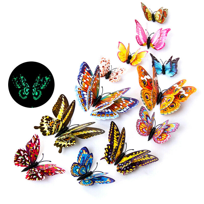 Artificial Butterfly Garden Decorations Simulation Butterfly Stakes Lawn .l8