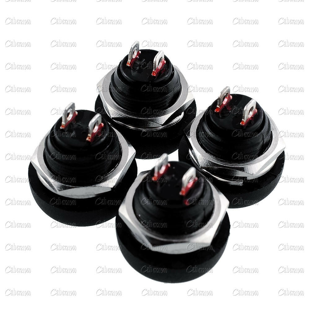 4Pcs 12mm Waterproof Momentary ON/OFF Push Button Mini Round Switch