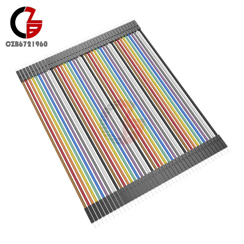 40pcs Durable Dupont 10CM Male To Male Jumper Wire Ribbon Cable for Breadboard