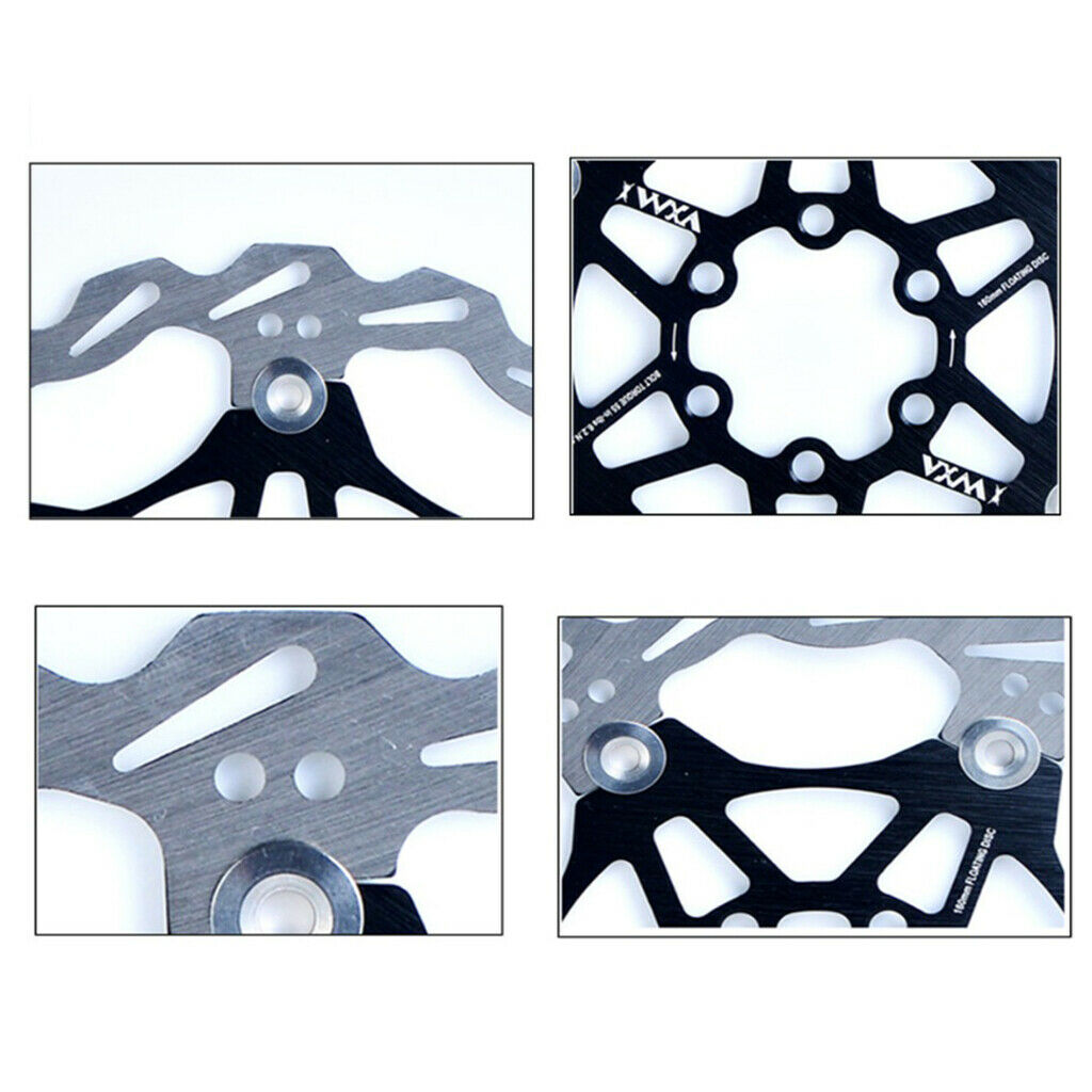 Bicycle Rotor MTB Road Bike Floating Brake Disc Rotors 6 Bolts 203MM Red