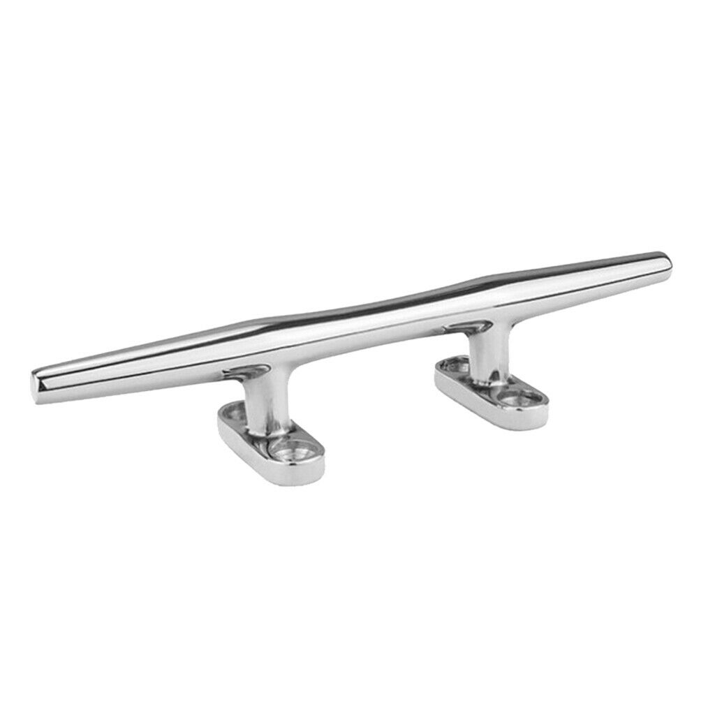 316 Stainless Steel 8 inch Boat Mooring Cleat Slimline Rope Cleat for Dock