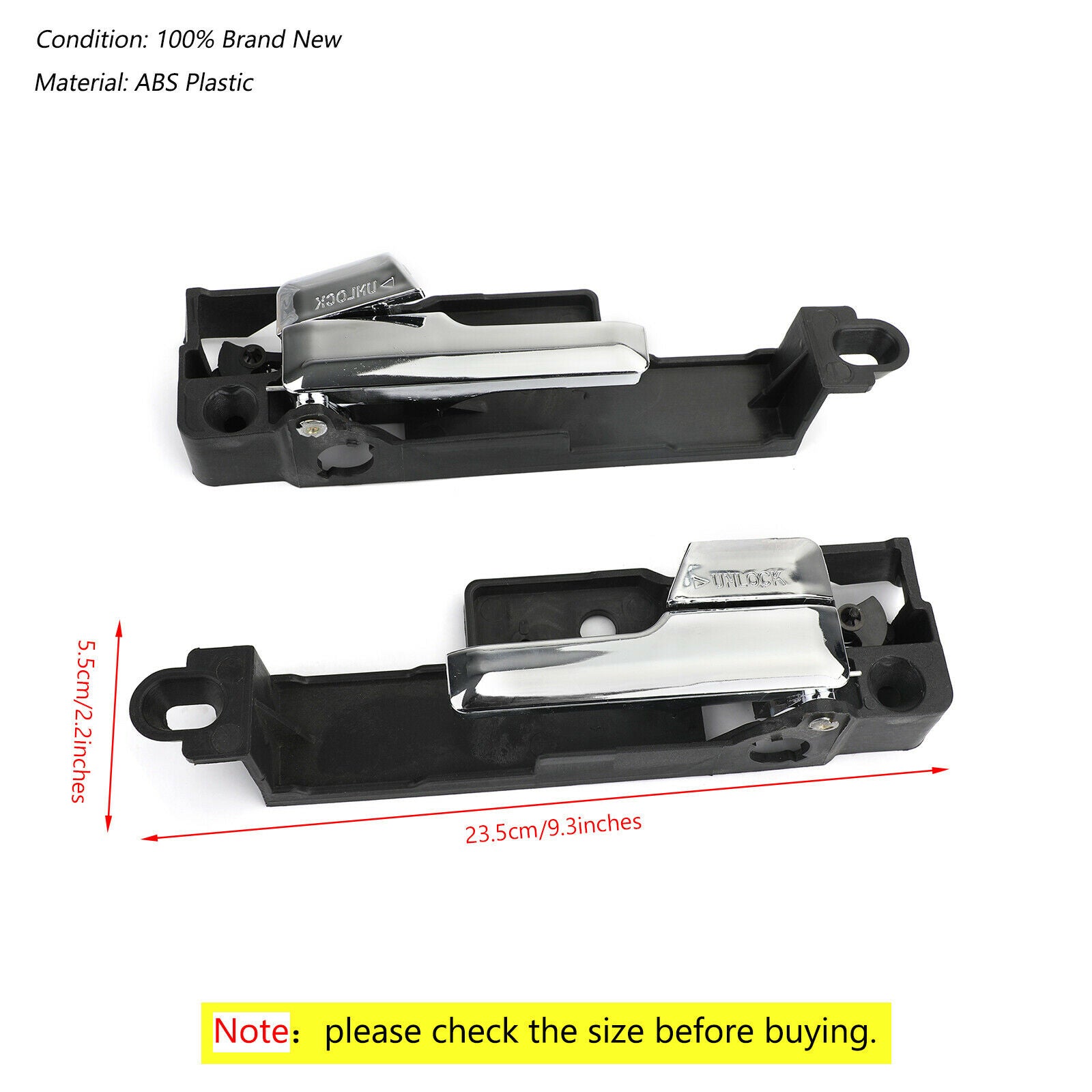 Left&Right Interior Inside Set of Kit Door Handle For 2006-2011 Ford Fusion CN