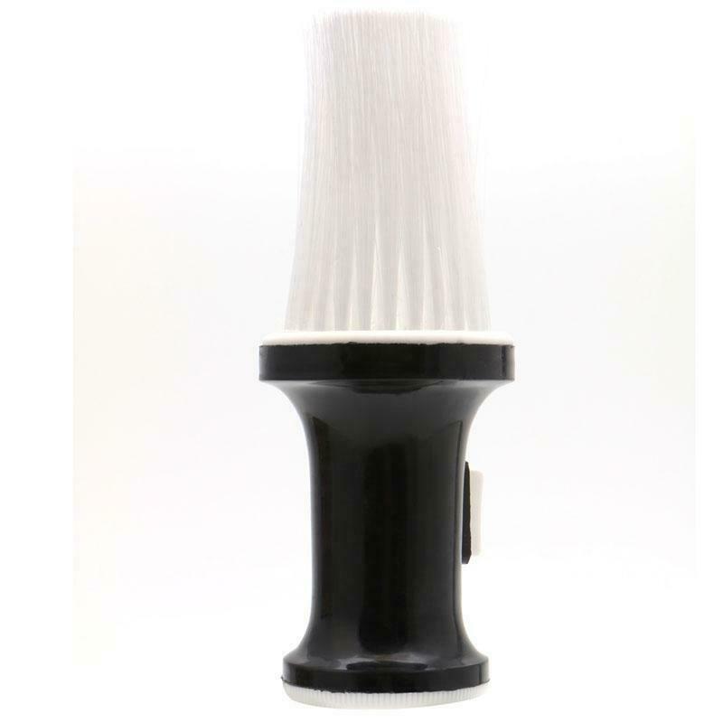 White Black Plastic Hair Salon Neck Duster Refillable Powder Brush