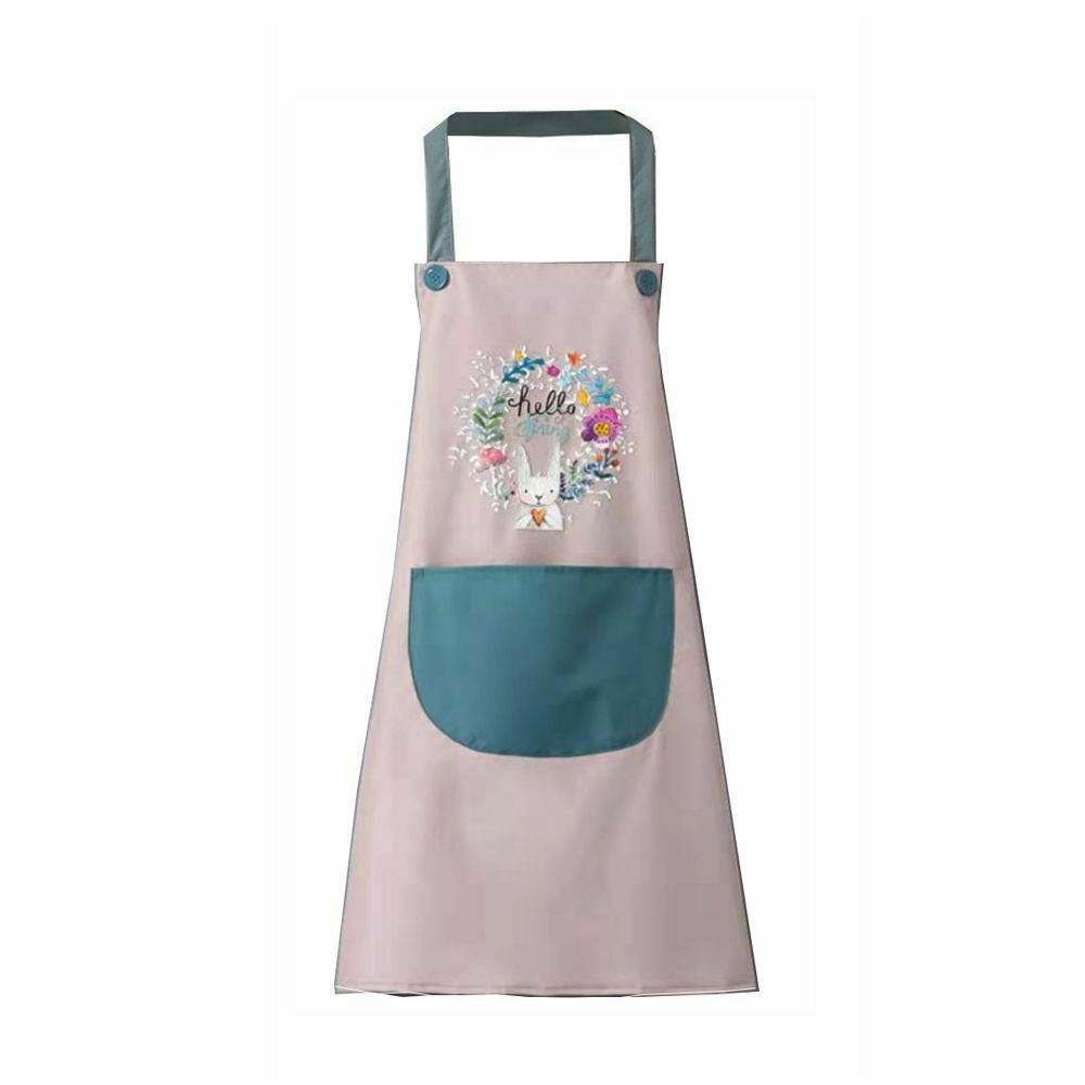 Wipeable Oxford Cloth Kitchen Aprons Home Cleaning Tool Bib Baking Accessories