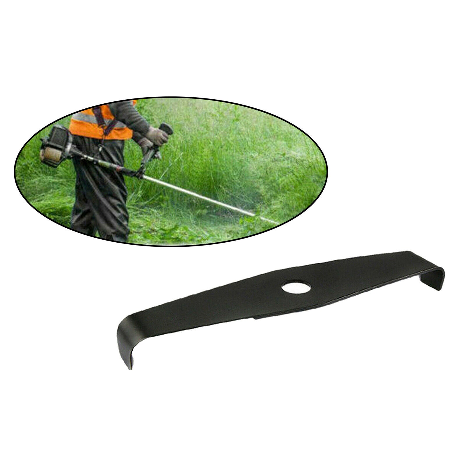 2 Teeth 12 Inch String Trimmer Blade Garden Grass Weed Mower Brush Cutter