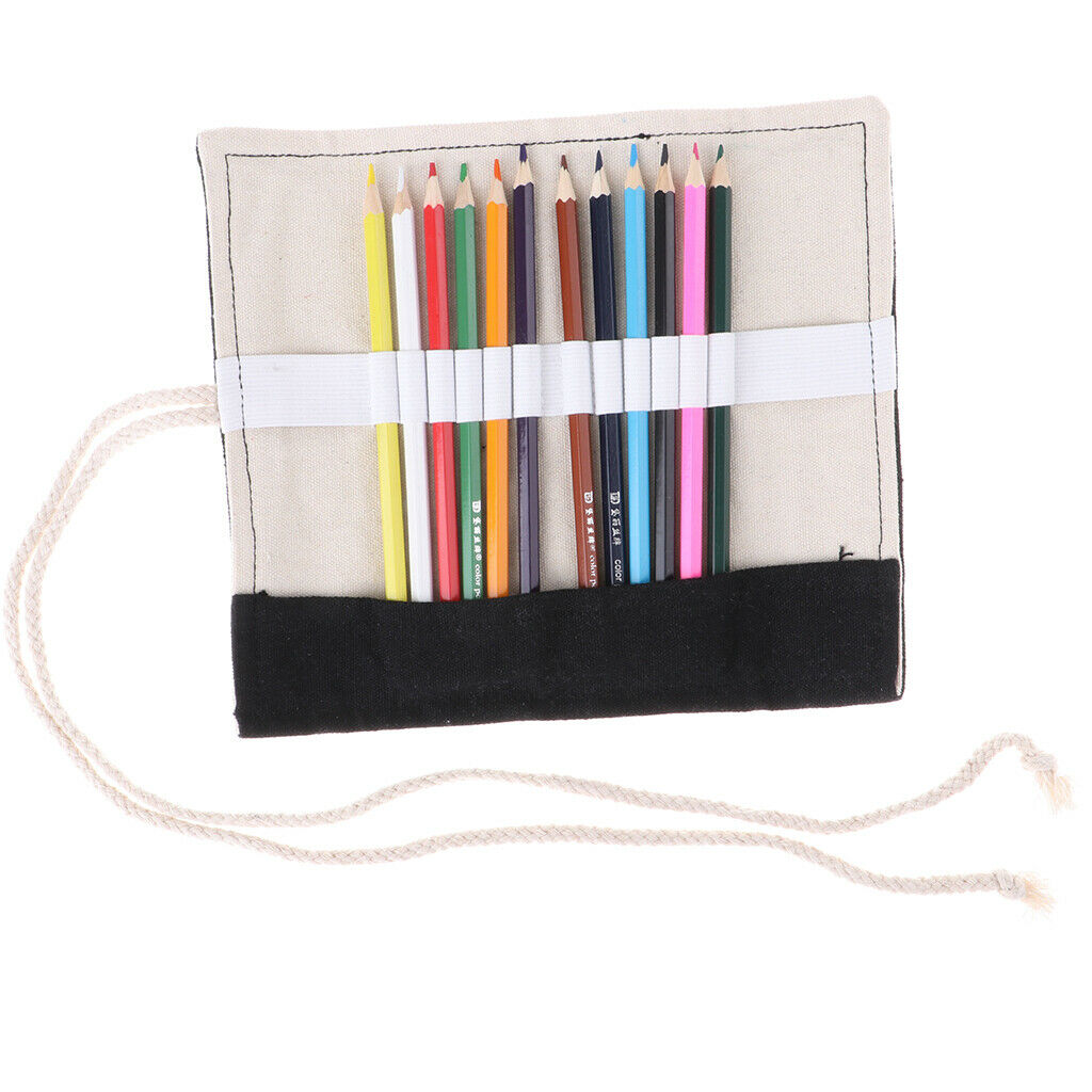 DIY Photo Album Scrapbook Photo Book with Canvas Roll Up Pencil Case - Perfect