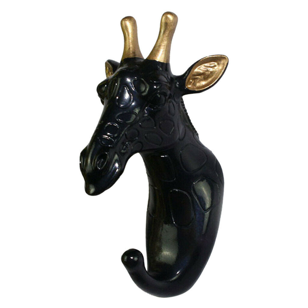 Wall Hook Cloth Hanger With Screws for Living Room Bathroom Porch Giraffe
