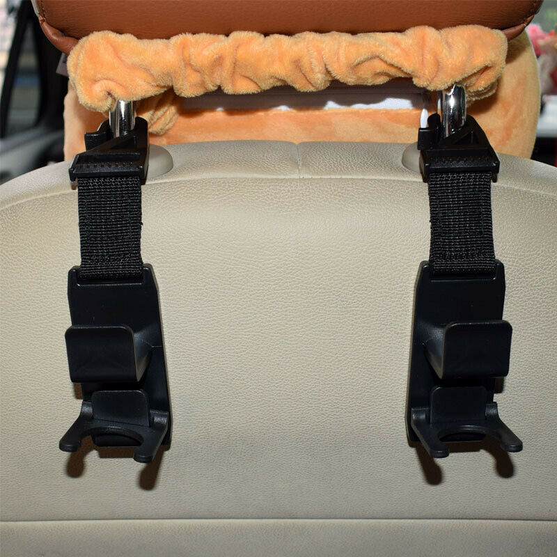 2Pcs Universal Car Seat Hook Back Portable Car Interior Hanger Holder Storage