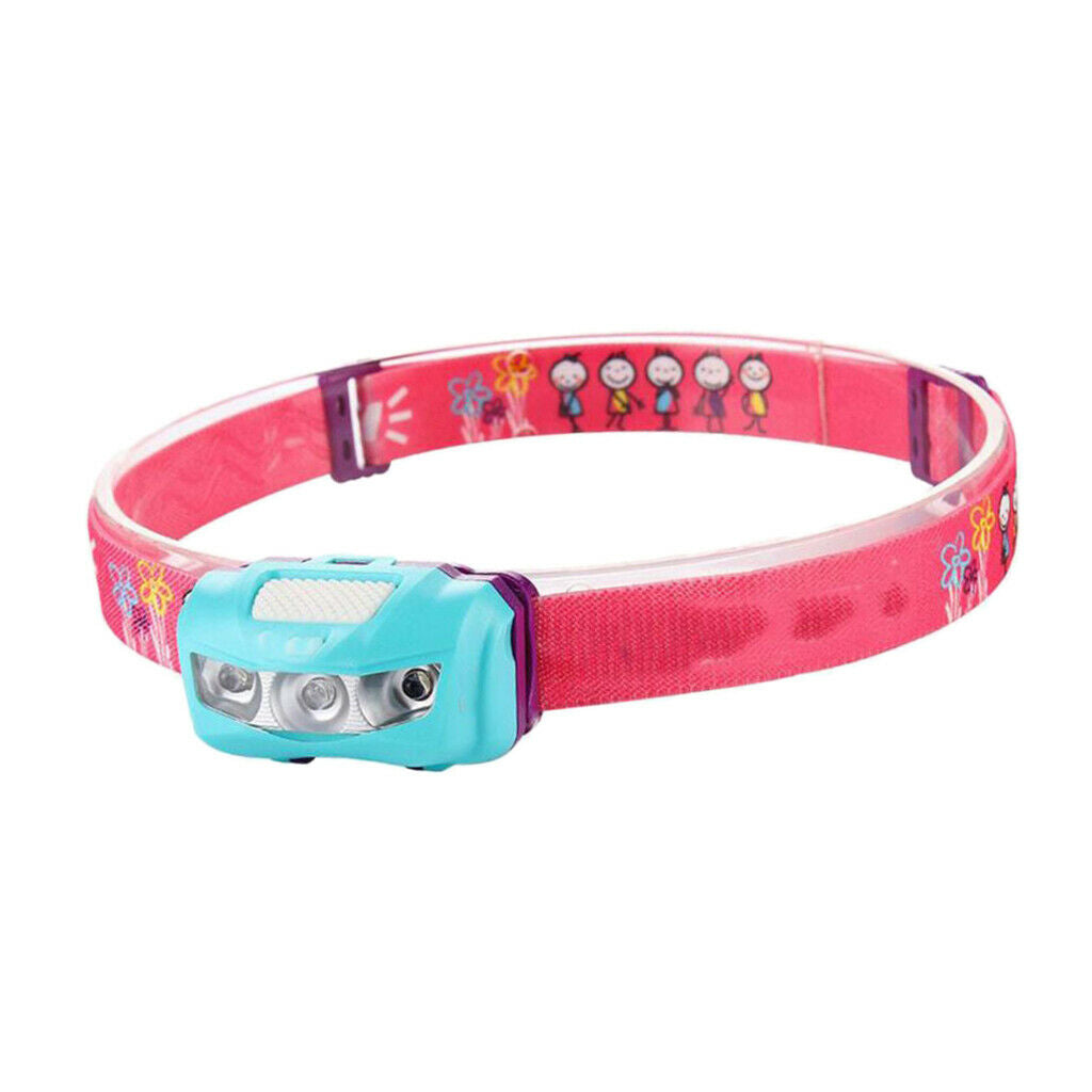 Cute Kid's IPX6 Waterproof Adjustable LED Headlamp Outdoor Running Headlight