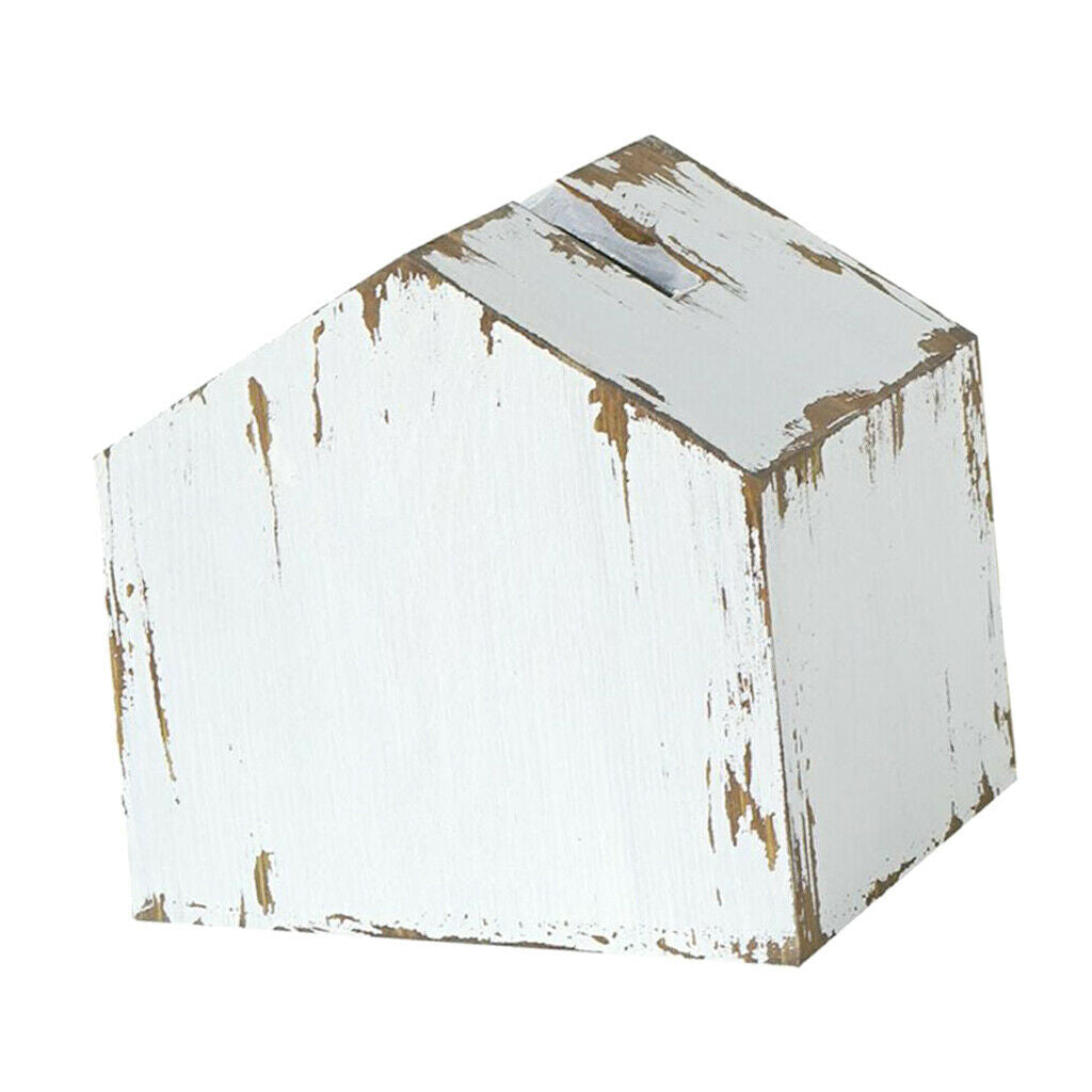 Wooden Facial Paper Napkin Holder Case House Stylish Tissue Box Cover